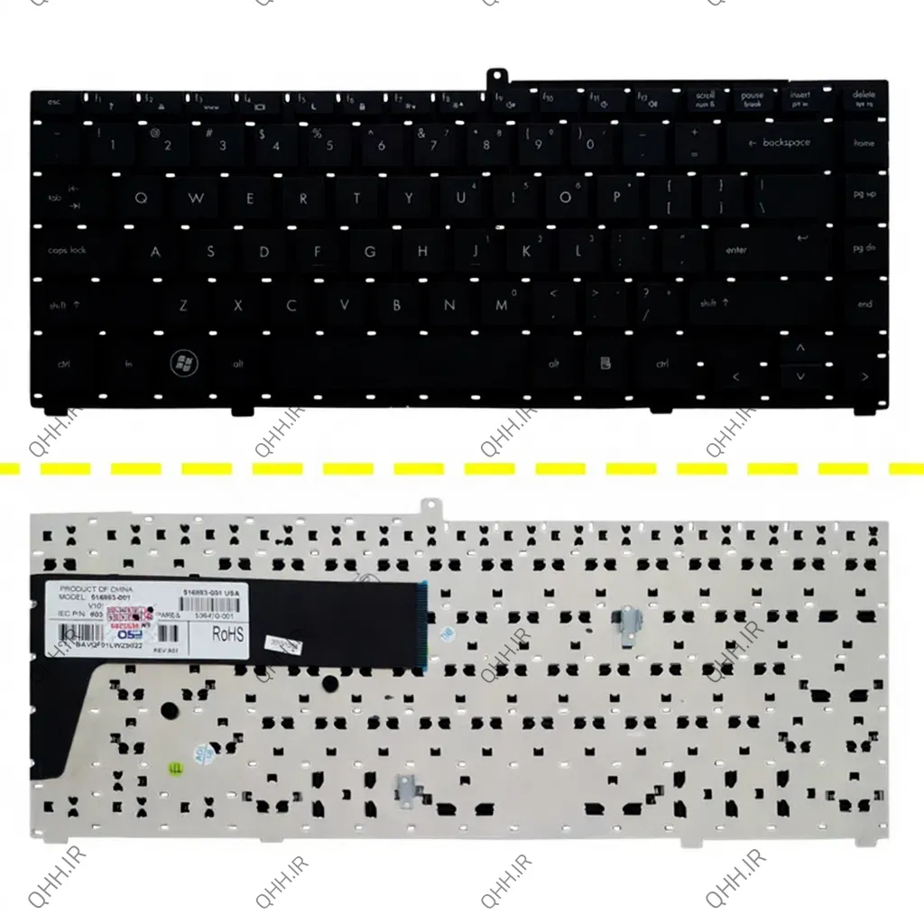 کیبرد لپ تاپ اچ پی ProBook 4411 مشکی-اینترکوچک بدون فریم
